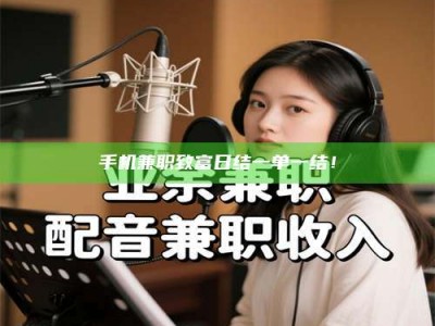 甘肃手机兼职致富日结一单一结！