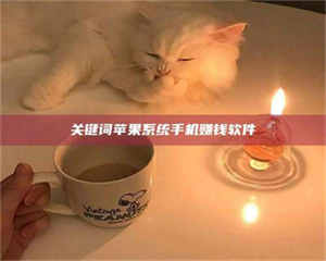 甘肃关键词苹果系统手机赚钱软件 第1张